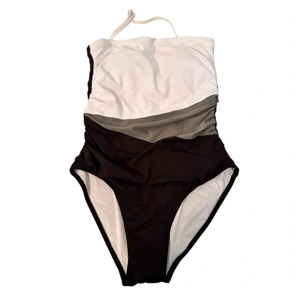 NWT Women’s Monokini 1 Piece Strapless Bathing Suit - Picture 2 of 5